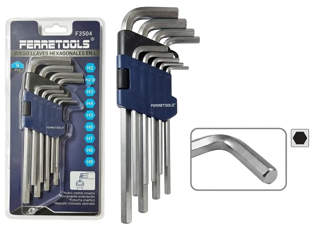 Set (9) Llave Allen (L) | FERRETOOLS