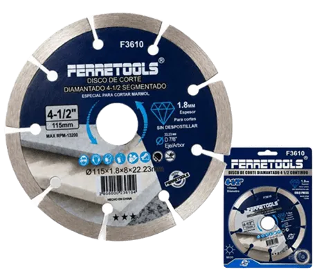 4.1/2" Disco Diamantado Segmentado | FERRETOOLS