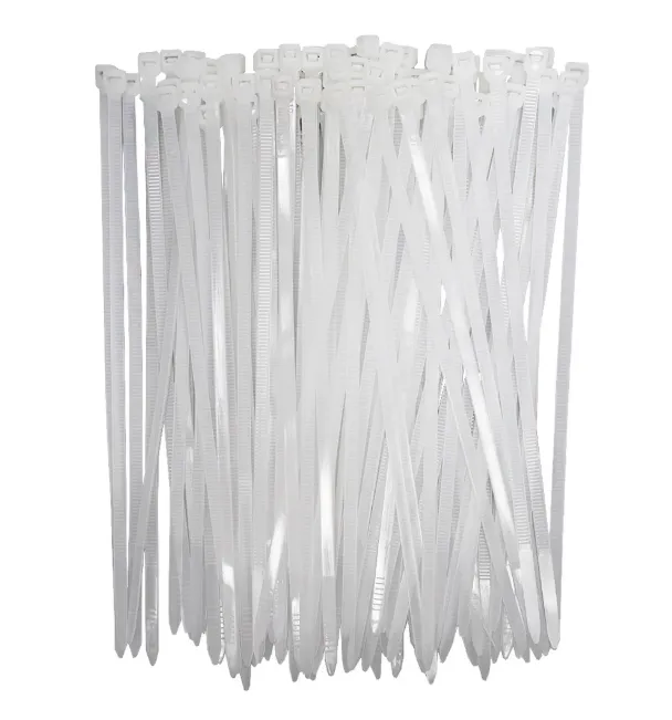Set 100 Amarras Plásticas Blancas 150 x 3mm