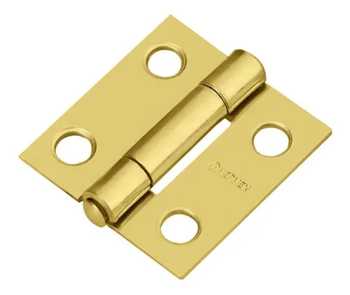 Bisagra Acero Latonado 1" x 7/8" | HERMEX