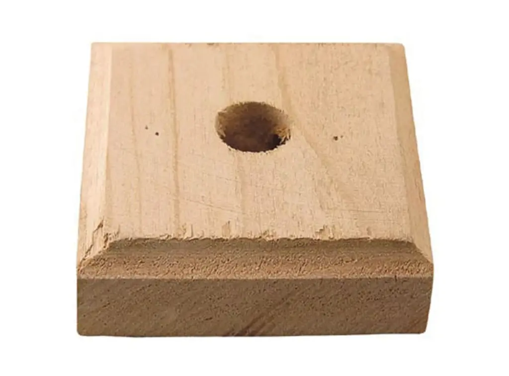 Roseta De Madera Cuadrada