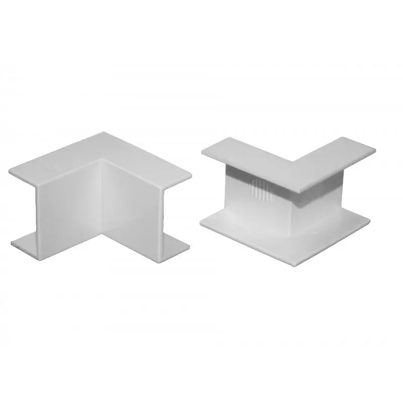 Curva Interna Canaleta Eléctrica 20 x 10mm | HOFFENS