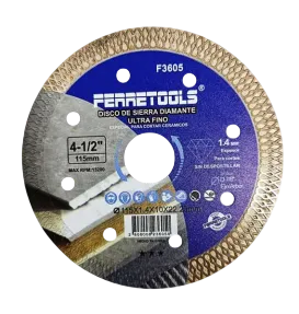 Disco de Corte Para Porcelanato 4.1/2" | FERRETOOLS