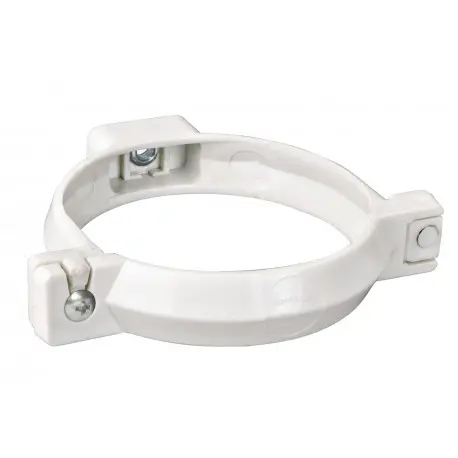 Abrazadera Tubo de Bajada Blanco 75mm | HOFFENS