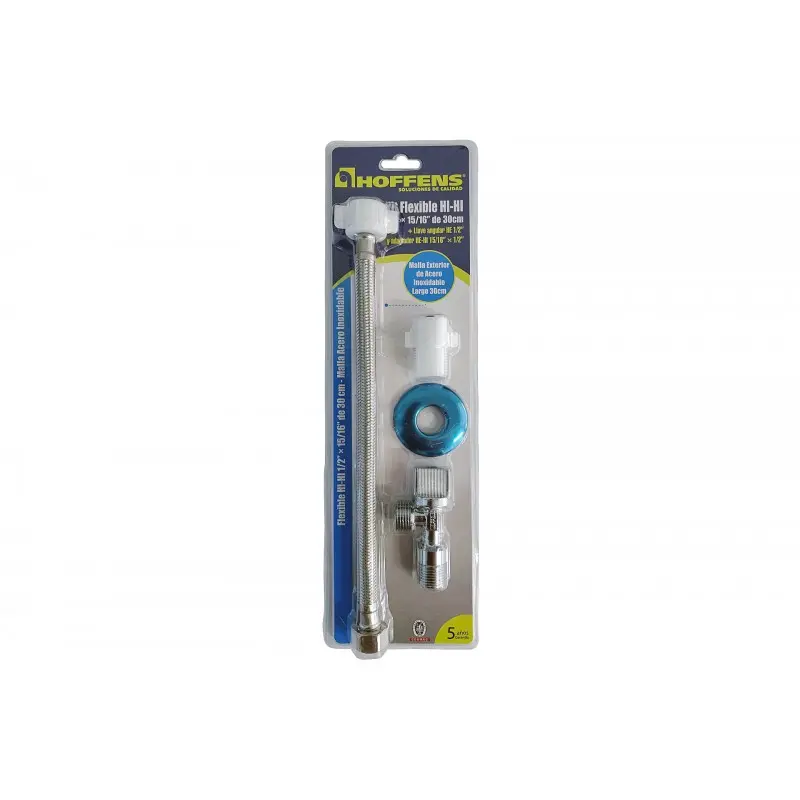 Flexible + Llave Angular 30cm x 1/2" x 15/16" | HOFFENS
