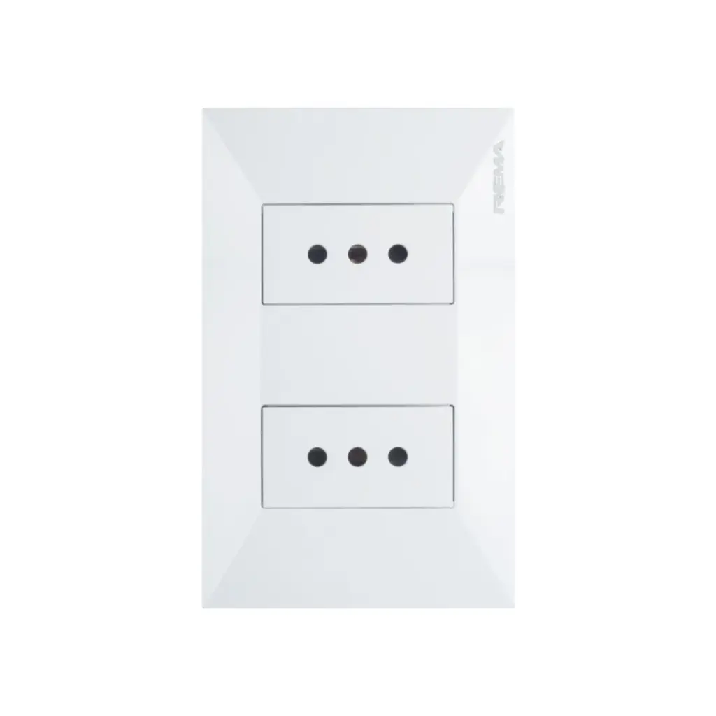Tomacorriente Doble Embutido 10A x 250V | REMA
