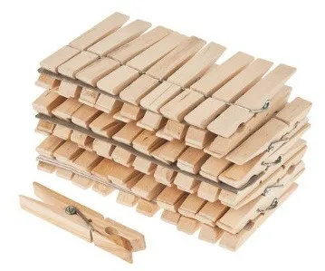 Set 24u Perros P/Ropa de Madera