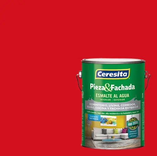 Esmalte al Agua Rojo Italiano 1gal | CERECITA