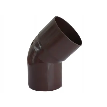 Codo Bajada Canaleta M-H Marrón 75mm x 45° | HOFFENS