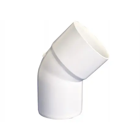 Codo Bajada Canaleta M-H Blanco 75mm x 45° | HOFFENS 
