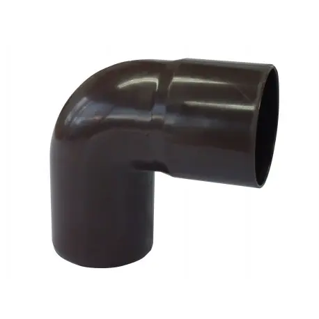 Codo Bajada Canaleta M-H Marrón 75mm x 87.5° | HOFFENS 