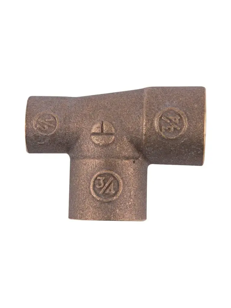 Tee Bronce SO-SO-SO 3/4" x 1/2" x 3/4" | TAUMM