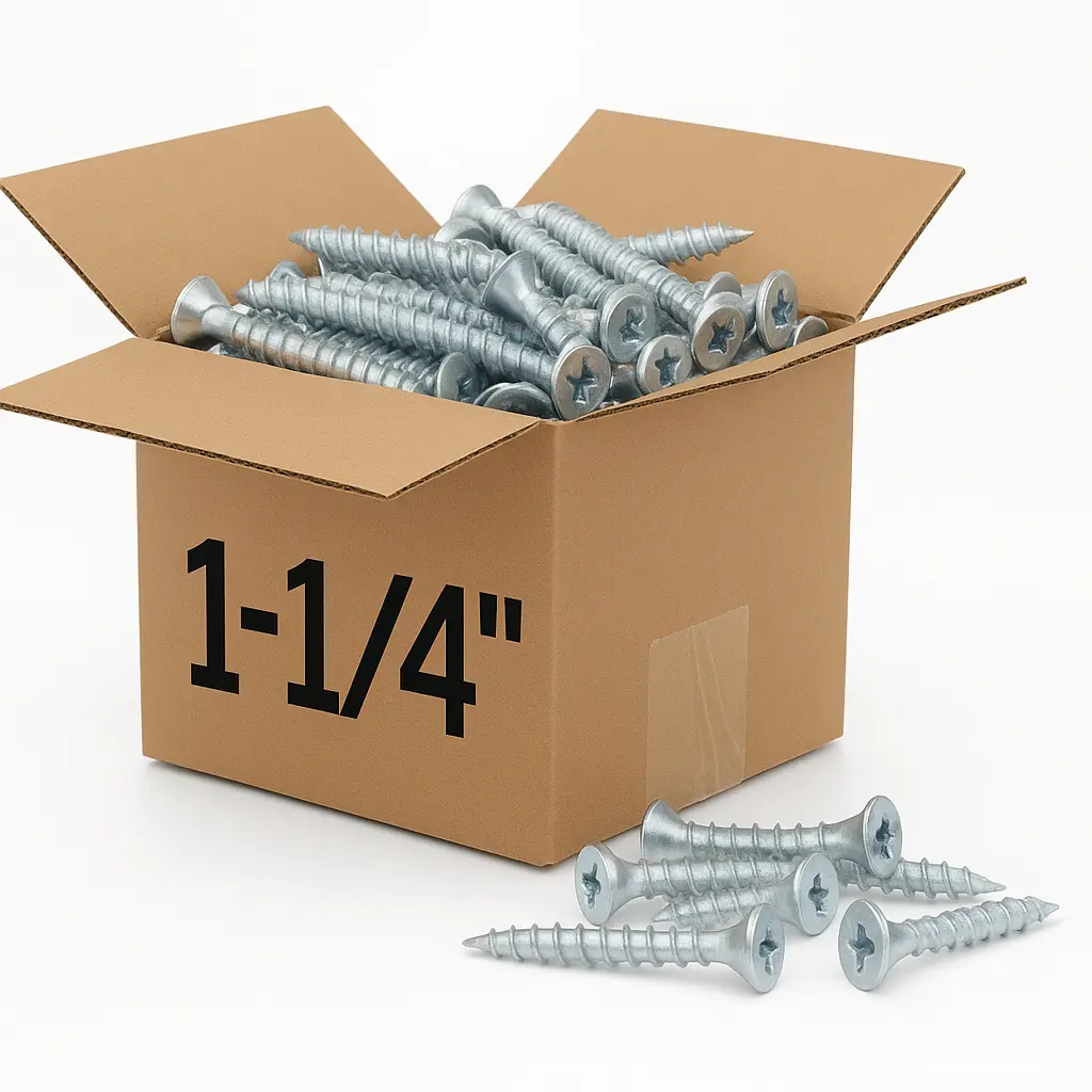 Tornillo CRS Zincado 1000u | 6 x 1-1/4" 