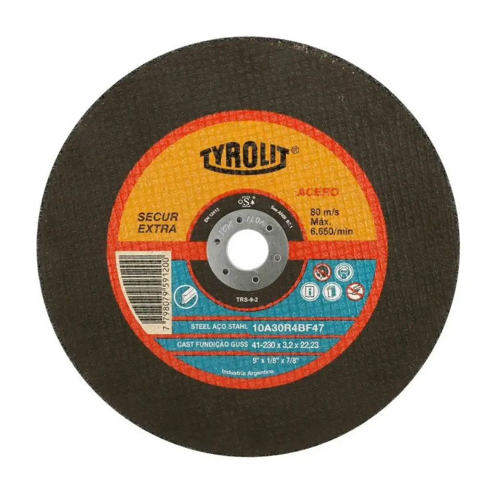 Disco de Corte Metal 9" x 2mm | TYROLIT