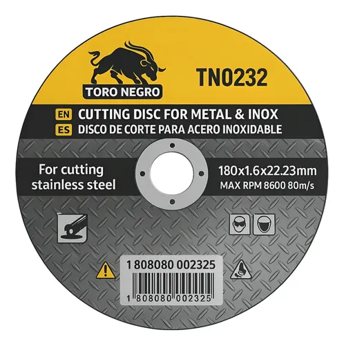 Disco de Corte Para Metal 4.1/2" x 1.2mm | TORO NEGRO