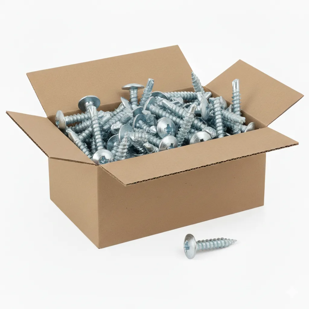 Caja 100u Tornillo Cabeza de Lenteja P. Fina 8 x 1/2"