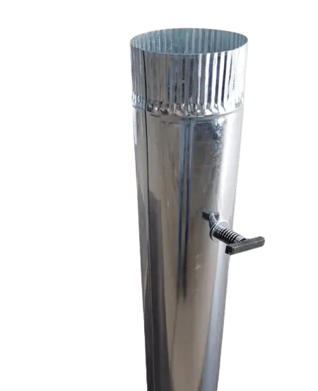 Tubo Galvanizado C/Templador 5" x 1m | FEGALV 