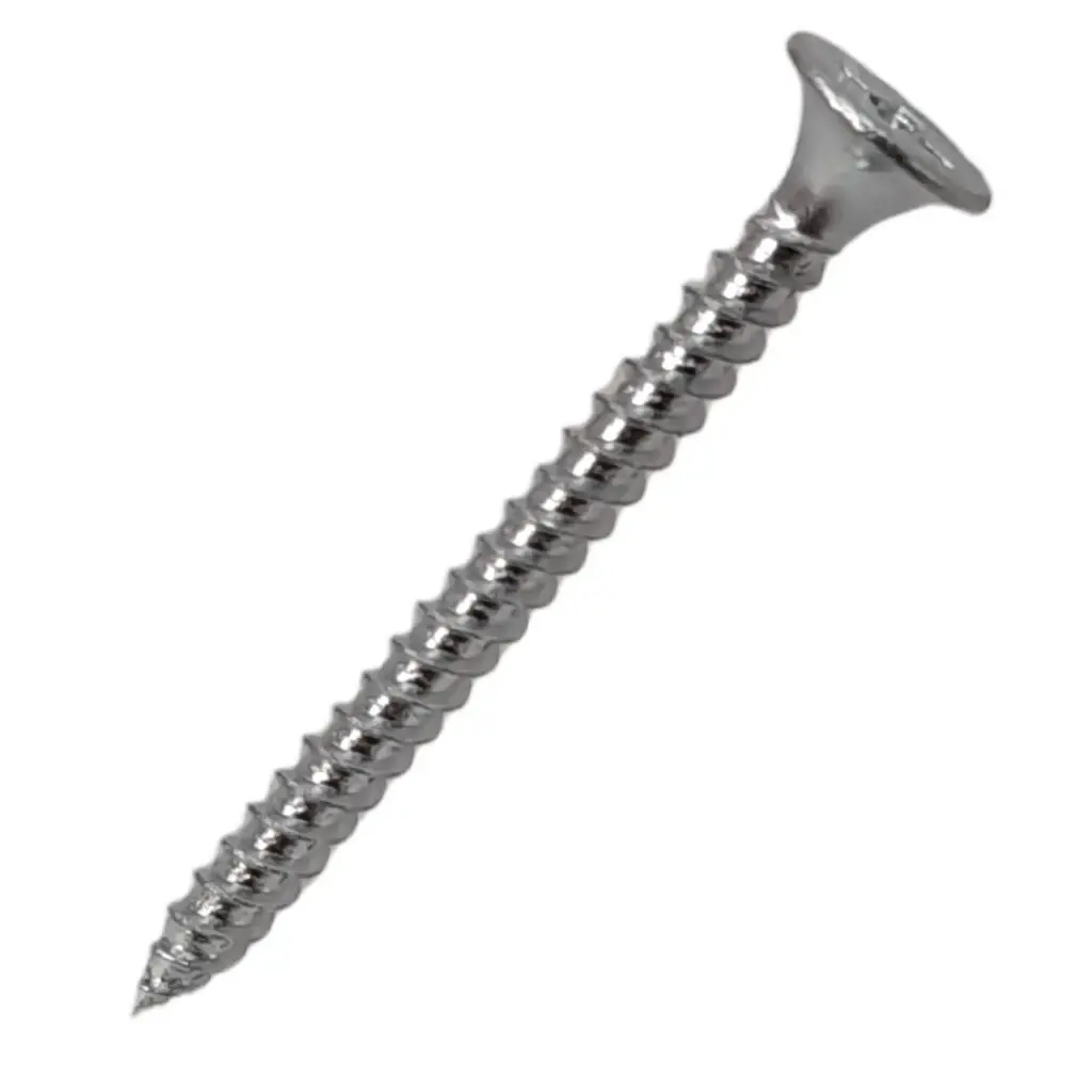 Tornillo Volcanita P/Fina Zincado 100u | 6 X 1"