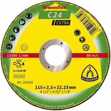 Disco de Corte Piedra 4-1/2" x 2.5mm