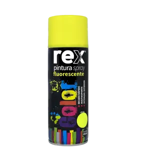 Pintura en Spray Fluorescente Amarillo 400mL | REX