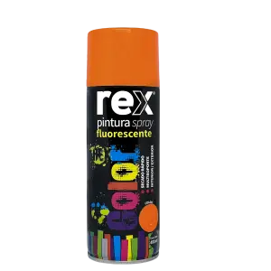 Pintura en Spray Fluorescente Naranjo 400mL | REX