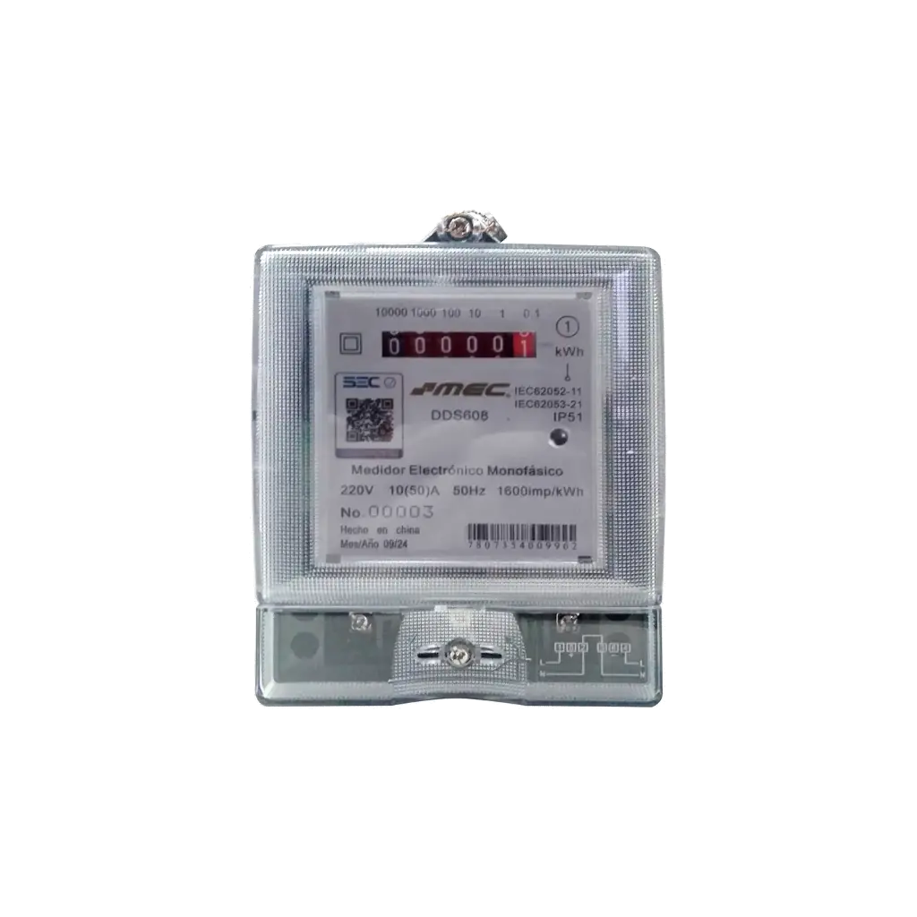 Medidor Monofásico Estático Clase 1 - IP51 | MEC