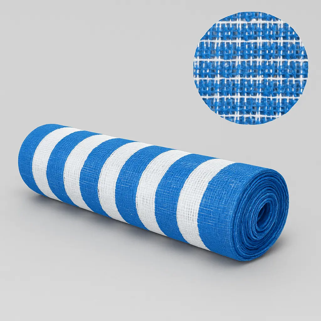 Malla Raschel Azul/Blanco 80% 4.2 x 1m