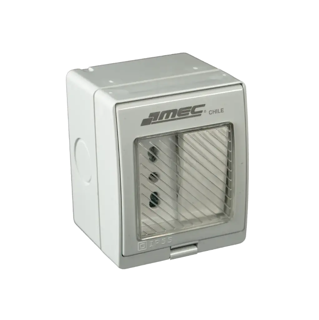 Interruptor 9/12 + Tomacorriente 10/16 Hidrobox IP55
