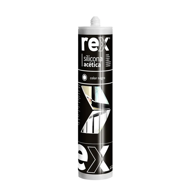 Silicona Acética Negra C/Fungicida 300mL