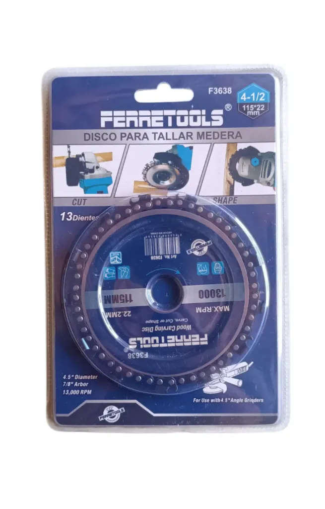 Disco 8D Para Tallar Madera 4-1/2"
