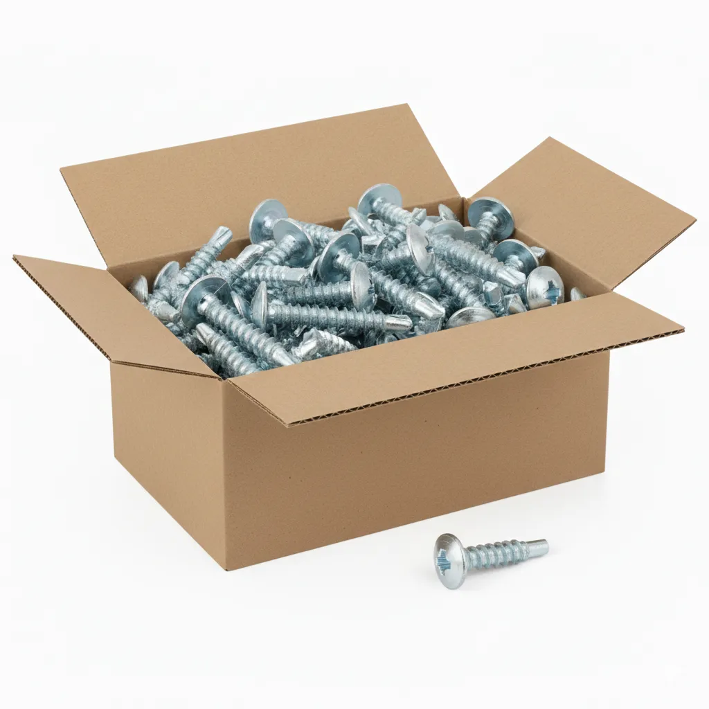 Caja 100u Tornillo Cabeza de Lenteja P. Broca 8 x 3/4"