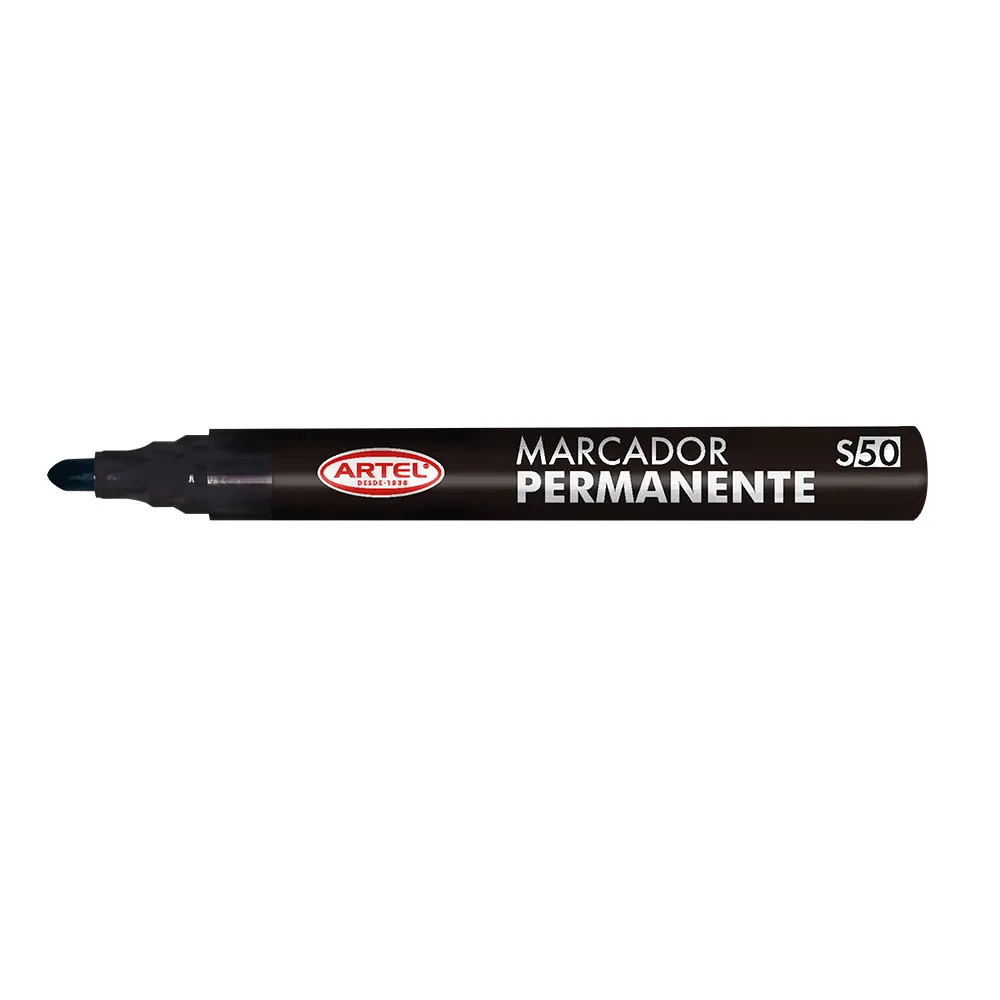 Marcador Permanente P/Redonda Negro