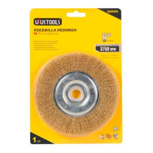 Escobilla de Acero Redonda 6" [ UTUSTOOLS ]