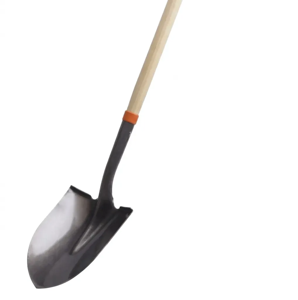 Pala Punta Huevo Mango Largo Madera | HARDEN