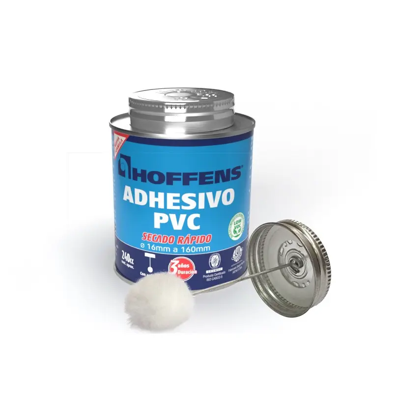 Adhesivo PVC Secado Rápido en Lata C/Aplicador 240cc