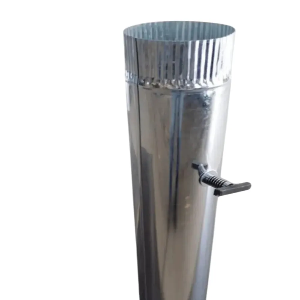 Tubo Galvanizado C/Templador 3.5" x 1m | FEGALV