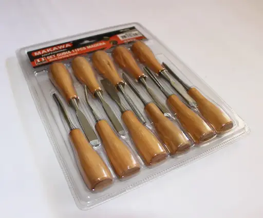 Set 11pcs Gubias de Madera