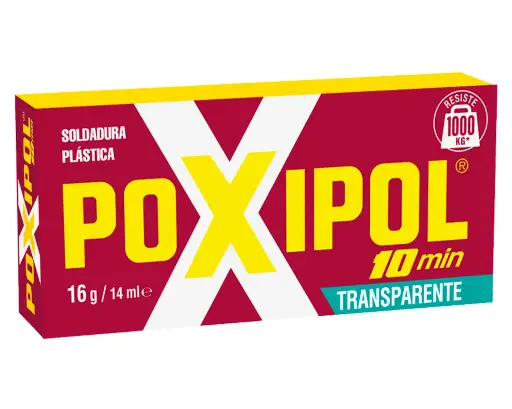 Soldadura Plástica Transparente 16g | POXIPOL