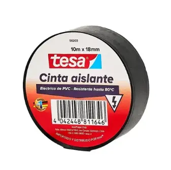 Cinta Aislante Negra 18mm x 10m | TESA