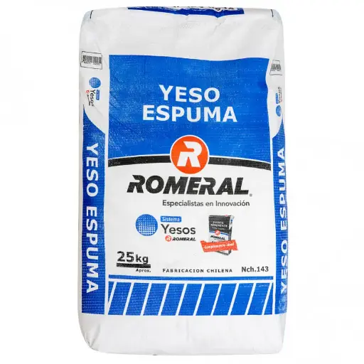 Yeso Espuma 25kg | Romeral
